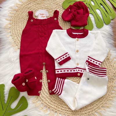 Kit Algodão doce- jard. vermelha conj branco Kit Algodão doce- jard. vermelha conj branco